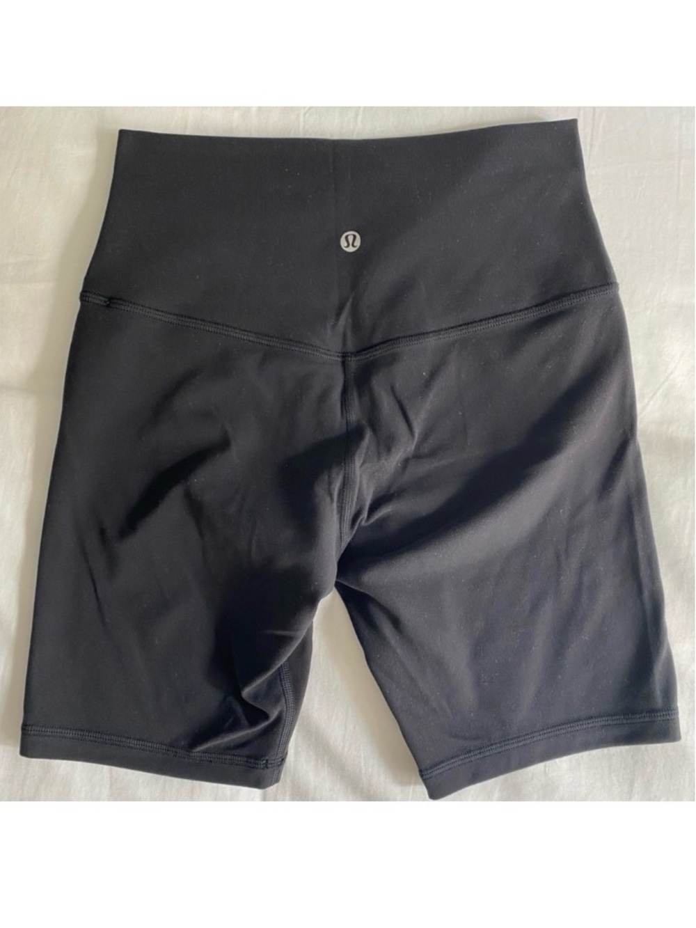 LULULEMON BLACK ALIGN HIGH RISE 8" SHORTS IN E+UC SIZE 10 - Picture 10 of 12